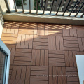 Hot Sell Garden Decoration WPC DIY Decking Tiles 300*300mm Outdoor Interlocking Plastic Wood Flooring Tiles